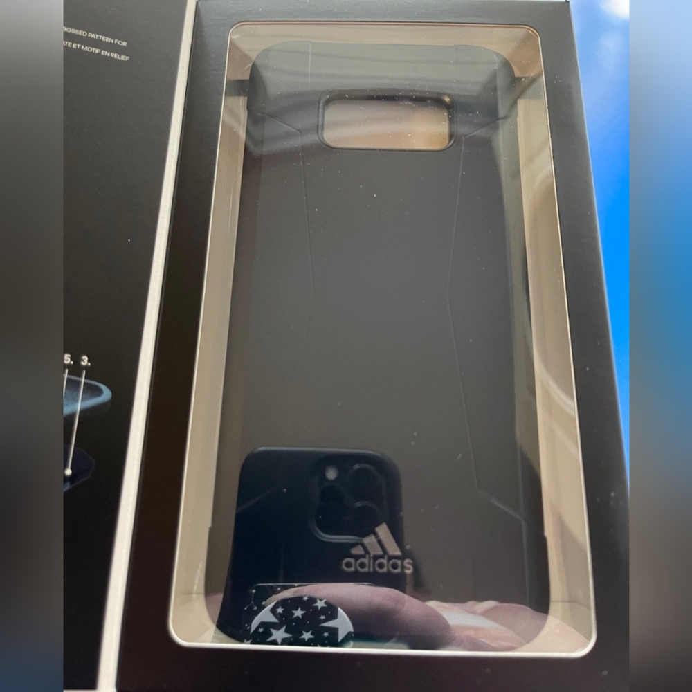 Galaxy S8 - Adidas Solo Case (BLACK/BLUE) - Picture 3 of 5